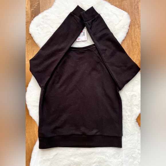 New with tags PUMA #1 Crew Neck logo sweatshirt Black with white logo SZ XS - Picture 3 of 4